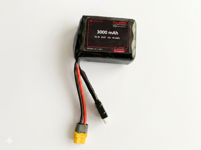 TUJORC 3000 mAh 6S1P Li-ion BATTERY MOLICEL